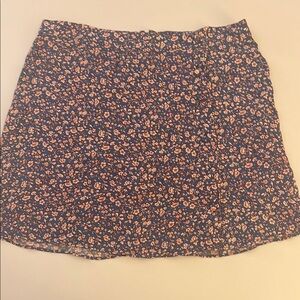 MADEWELL Floral Navy Skirt